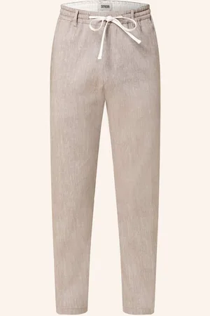 Drykorn Kalhoty Deger V Joggingovém Stylu Regular Fit Se Lnem béžová