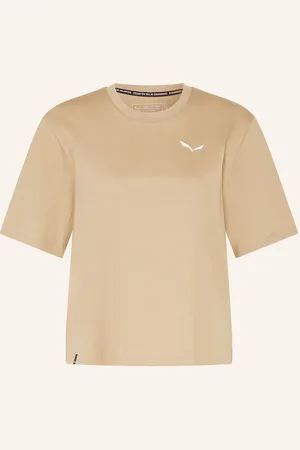Salewa Tričko Eagle Sunset světle hnědá tmavě červená