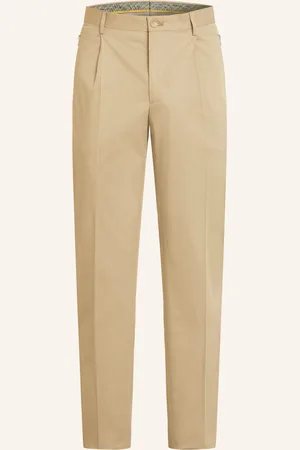 Etro Chino Kalhoty Extra Slim Fit béžová