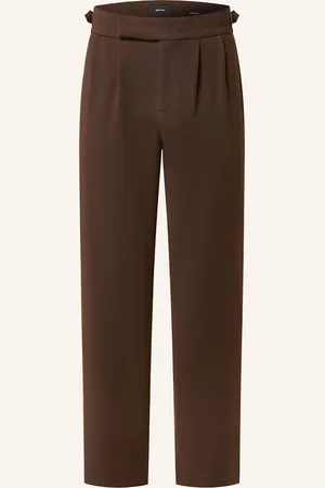 EightyFive Chino Kalhoty Regular Fit tmavě hnědá