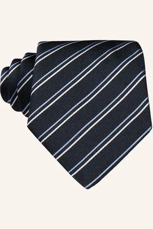 HUGO BOSS Kravata tmavě modrá tmavě modrá bílá