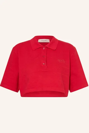 Golden Goose Cropped Polokošile červená