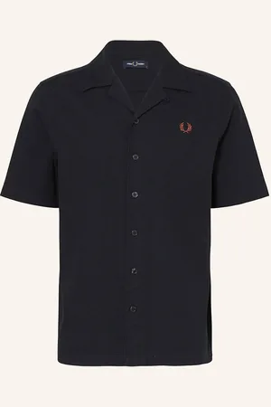 Fred Perry Košile Resort Comfort Fit tmavě modrá