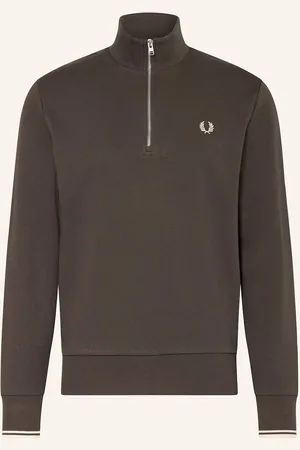 Fred Perry Mikina Sweat Troyer tmavě šedá