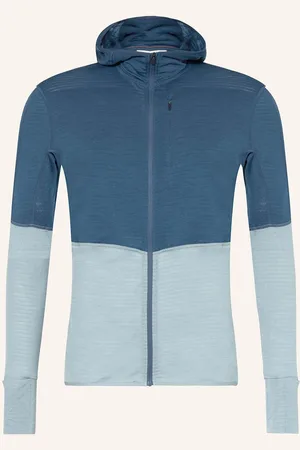 Icebreaker Bunda Midlayer Merino Blend Realfleece™ Desceder S Merino Vlnou petrolejová mátová