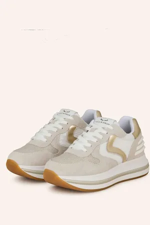 Voile blanche Sneakersy Merry Power S Třpytivou Přízí světle šedá bílá režná
