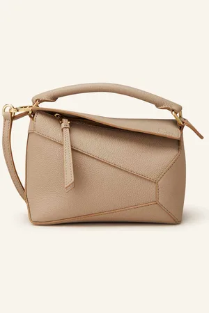 Loewe Kabelka Přes Rameno Puzzle Edge Mini béžová