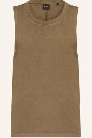 HUGO BOSS Tílko Oceanpalette světle hnědá