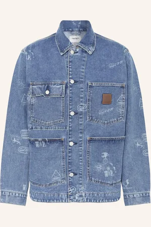 Carhartt Džínová Bunda Stamp modrá