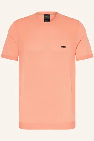 HUGO BOSS Úpletové Tričko Momentum_Lite lososová
