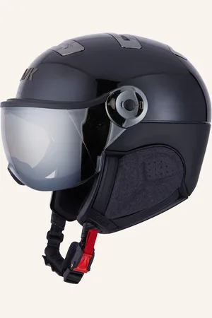 Kask Lyžařská Helma Chrome Visor černá