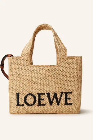 Loewe Shopper Font Tote Small světle hnědá