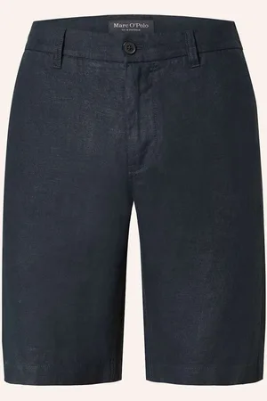 Marc O’ Polo Lněné Šortky Reso Regular Fit tmavě modrá