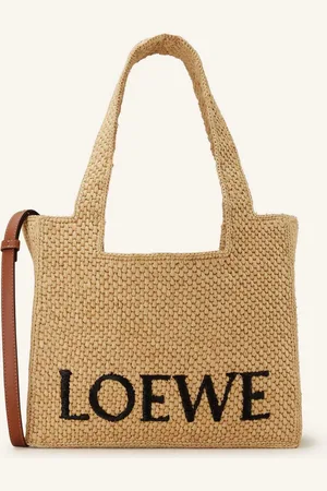 Loewe Shopper Medium světle hnědá černá