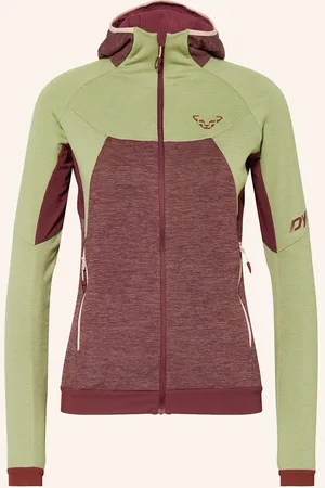 Dynafit Bunda Midlayer Tour Wool Thermal světle zelená tmavě červená