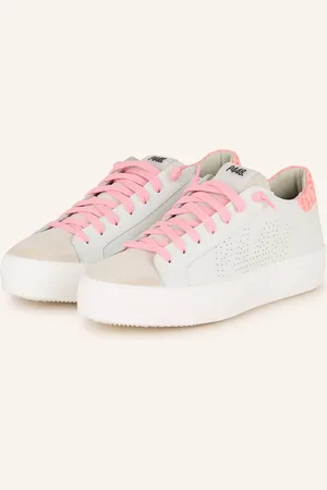 P448 Sneakersy thea95 režná béžová růžová