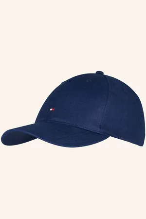 Tommy Hilfiger Lněná Kšiltovka tmavě modrá