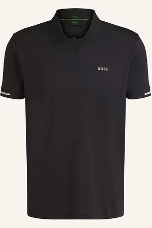 HUGO BOSS Funkční Polokošile Palle Regular Fit černá