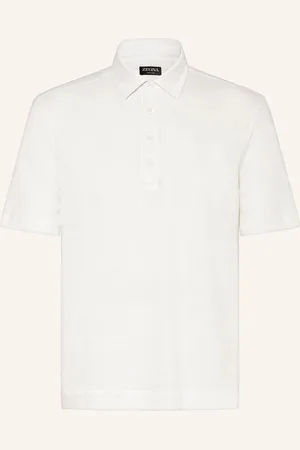 Ermenegildo Zegna Lněná Polokošile bílá