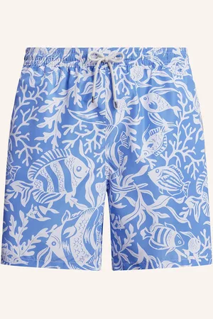 Ralph Lauren Koupací Šortky modrá bílá