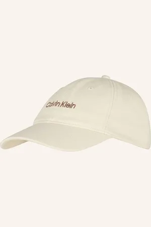 Calvin Klein Džínová Kšiltovka krémová