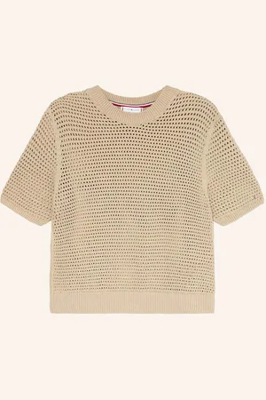 Tommy Hilfiger Úpletové Tričko béžová