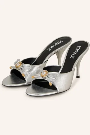 VERSACE Mules stříbrná