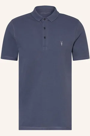 AllSaints Polokošile Z Piké Reform Slim Fit tmavě modrá
