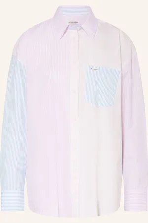 Guess Oversized Košilová Halenka růžová tmavě modrá tmavě žlutá