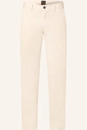 HUGO BOSS Chino Kalhoty Chino Slim Fit krémová