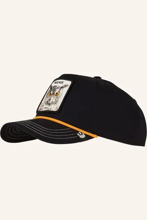 Goorin Bros. Kšiltovka Wise Owl černá bílá oranžová