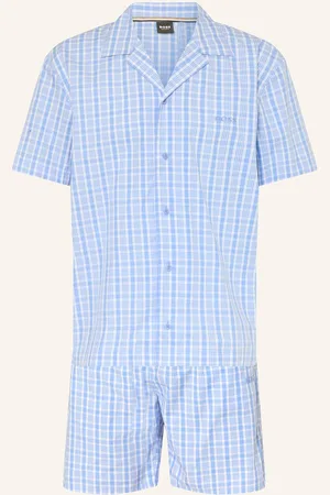 HUGO BOSS Pyžamo Se Šortkami Cooper tmavě modrá bílá