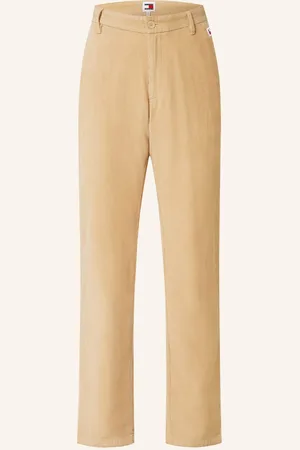 Tommy Hilfiger Manšestrové Kalhoty Ryan Regular Straight Fit velbloudí