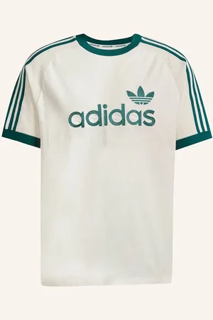 adidas Tričko Premium Knitted krémová zelená