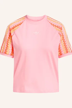 adidas Tričko Cali Ze Směsi Materiálů růžová oranžová