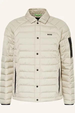 HUGO BOSS Prošívaná Bunda Taranis béžová