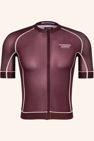 Pas Normal Studios Cyklistický Dres Mechanism tmavě červená