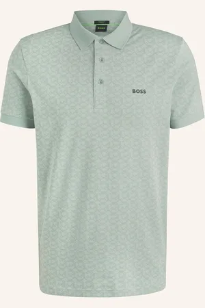 HUGO BOSS Žerzejová Polokošile Paddy Regular Fit světle zelená