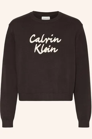 Calvin Klein Mikina Se Třpytivou Přízí černá