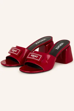 VERSACE Mules červená