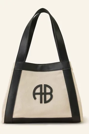ANINE BING Shopper Cara režná černá