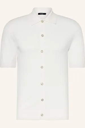 Reiss Úpletová Košile Thames Regular Fit bílá