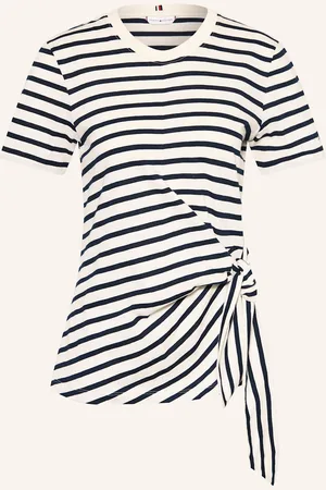 Tommy Hilfiger Tričko krémová tmavě modrá