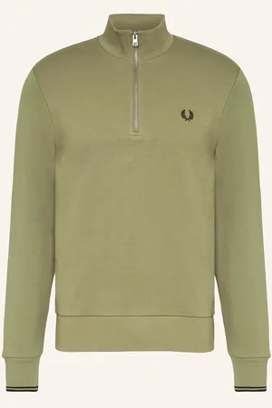 Fred Perry Mikina Sweat Troyer olivová