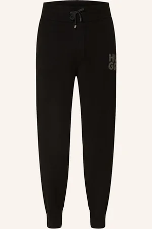 HUGO BOSS Úpletové Kalhoty San Steero V Joggingovém Stylu černá