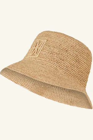 Marc O’ Polo Klobouk Bucket Hat Raffia světle hnědá
