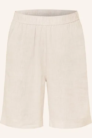 INWEAR Šortky Rimoneiw Se Lnem světle šedá