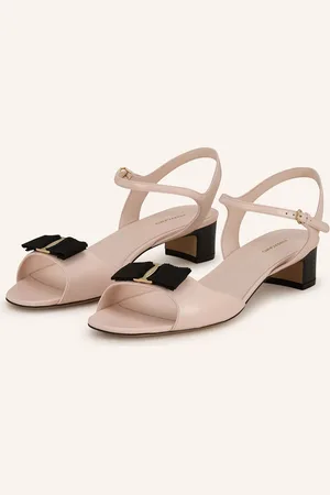 Salvatore Ferragamo Sandály světle růžová černá