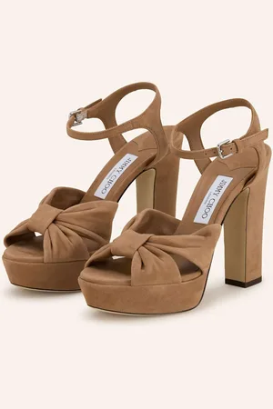 Jimmy Choo Sandály Na Platformě Heloise 120 hnědá