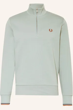 Fred Perry Mikina Sweat Troyer světle zelená